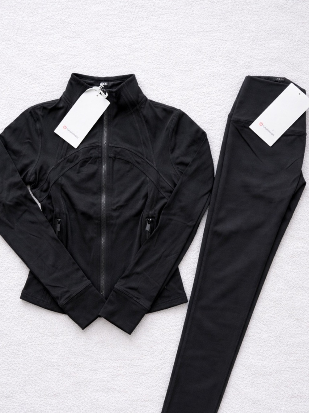 Lululemon Black Define Jacket + Align Leggings Set Size 8 NWT